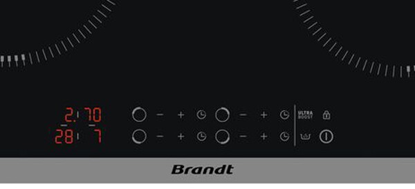 Встраиваемая индукционная варочная панель Brandt BPI1641UB Встраиваемая индукционная варочная панель Brandt BPI1641UB