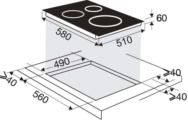 Встраиваемая индукционная варочная панель Brandt BPI1641UB Встраиваемая индукционная варочная панель Brandt BPI1641UB