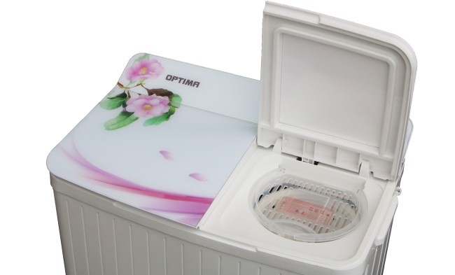Стиральная машина Optima МСП-60СТ сиреневые цветы
