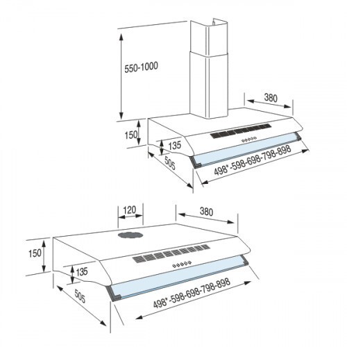 Вытяжка Jetair FS 301 2M (60) IX Вытяжка Jetair FS 301 2M (60) IX