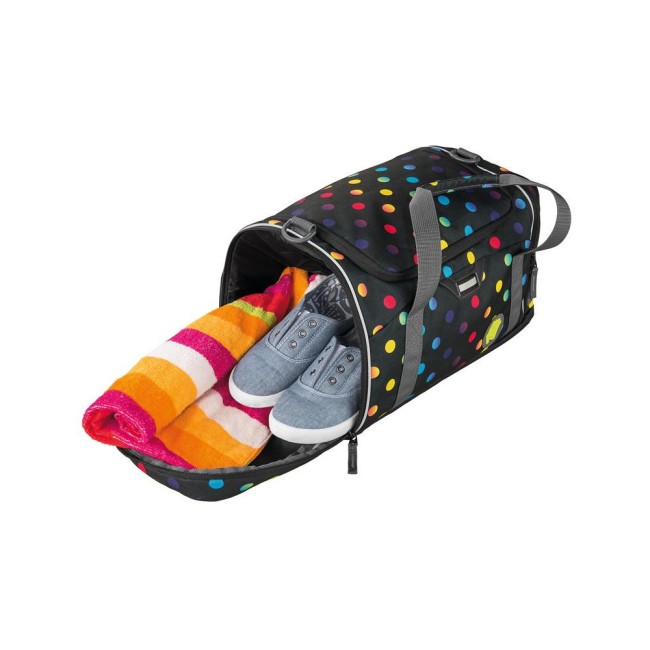 Сумка спортивная Coocazoo SporterPorter Magic Polka Colorful черный/розовый Сумка спортивная Coocazoo SporterPorter Magic Polka Colorful черный/розовый