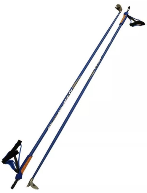 Лыжные палки STC 125 Cyber Blue деколь гибрид 60/40 Лыжные палки STC 125 Cyber Blue деколь гибрид 60/40