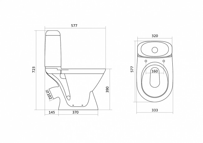 Унитаз-компакт Santek Римини 1.WH11.1.758