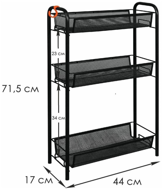 Этажерка ЗМИ Ладья 1 черный Э 289 Этажерка ЗМИ Ладья 1 черный Э 289