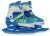 Коньки-ролики раздвижные Black Aqua AS-409, голубой/салатовый 35-38