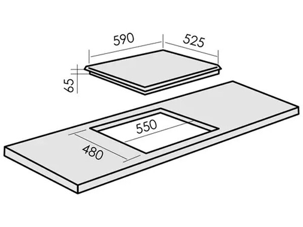 Встраиваемая газовая варочная панель MBS PG-607IV