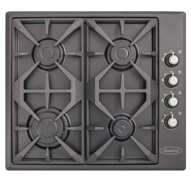 Встраиваемая газовая варочная панель Rainford RBН 2614 FR Black SL