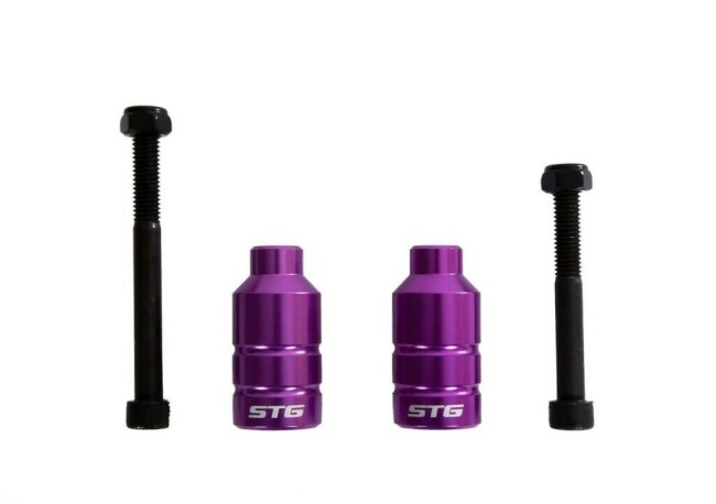 Пеги для трюкового самоката с осью STG фиолет Х99068