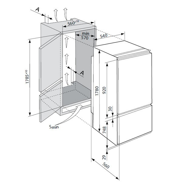Встраиваемый холодильник Atlant XM 4307-000 Встраиваемый холодильник Atlant XM 4307-000