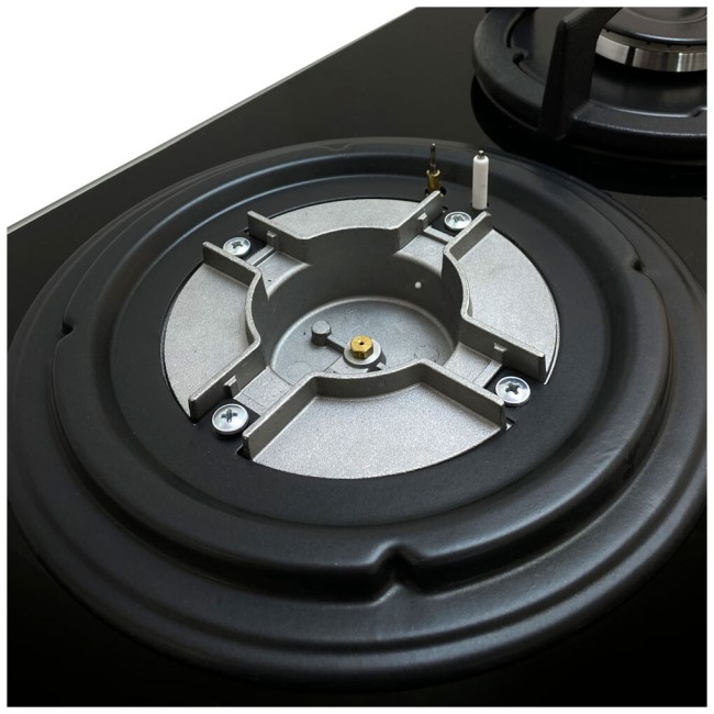 Встраиваемая газовая варочная панель Ginzzu HCG-444 черный