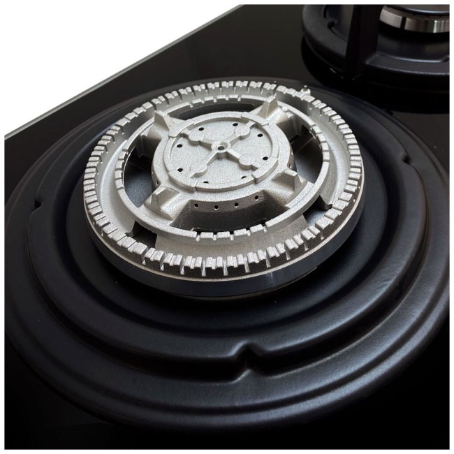 Встраиваемая газовая варочная панель Ginzzu HCG-444 черный