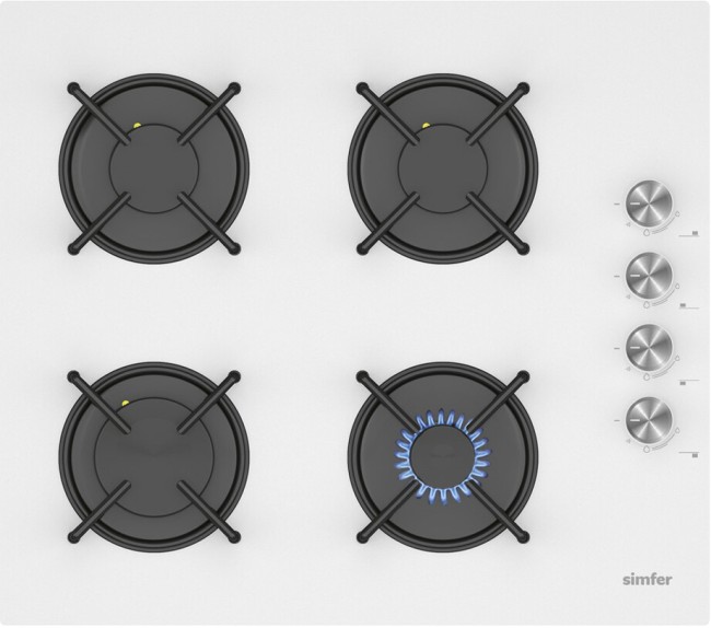 Встраиваемая газовая варочная панель Simfer H60K40C111 Встраиваемая газовая варочная панель Simfer H60K40C111