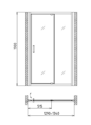 Душевая дверь Gemy Sunny Bay S28191D Душевая дверь Gemy Sunny Bay S28191D