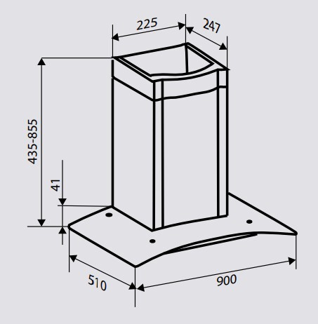 Каминная вытяжка Zigmund & Shtain K 247.91 B
