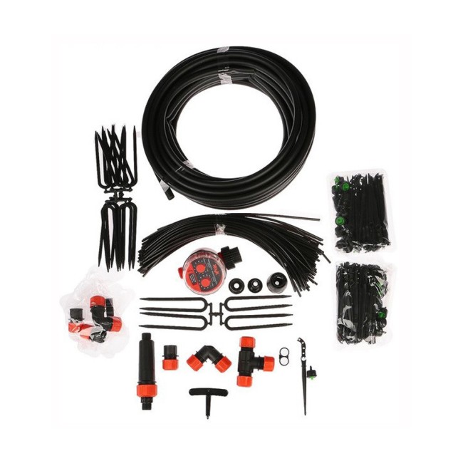 Набор капельного полива Жук на 60 растений от водопровода с таймером