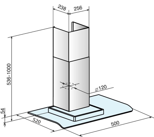 Каминная вытяжка Elikor Топаз 60 нержавейка Каминная вытяжка Elikor Топаз 60 нержавейка