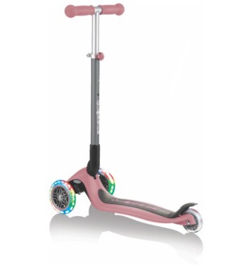Самокат Globber PRIMO FOLDABLE LIGHTS пастельно-розовый Самокат Globber PRIMO FOLDABLE LIGHTS пастельно-розовый