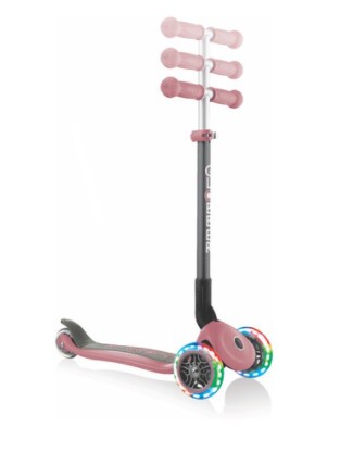 Самокат Globber PRIMO FOLDABLE LIGHTS пастельно-розовый Самокат Globber PRIMO FOLDABLE LIGHTS пастельно-розовый