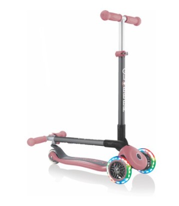 Самокат Globber PRIMO FOLDABLE LIGHTS пастельно-розовый Самокат Globber PRIMO FOLDABLE LIGHTS пастельно-розовый