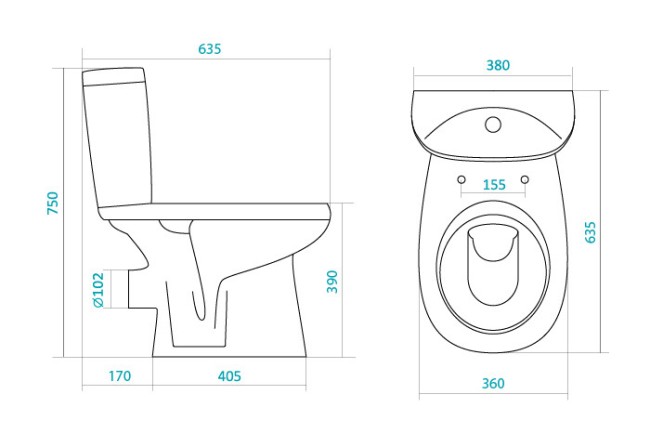 Унитаз Santek Анимо WH302132
