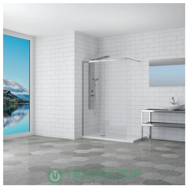 Walk-in RGW WA-13 130*195 Хром/Прозрачное/6 мм (34101313-11)