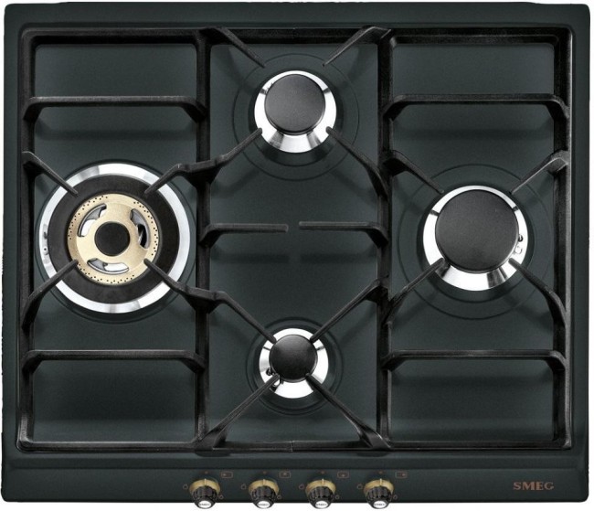 Встраиваемая газовая варочная панель Smeg SR764AO Встраиваемая газовая варочная панель Smeg SR764AO