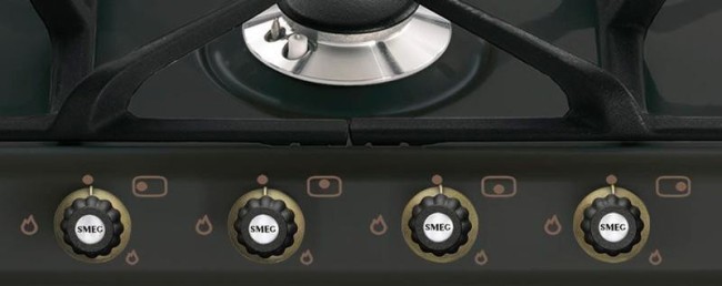 Встраиваемая газовая варочная панель Smeg SR764AO Встраиваемая газовая варочная панель Smeg SR764AO