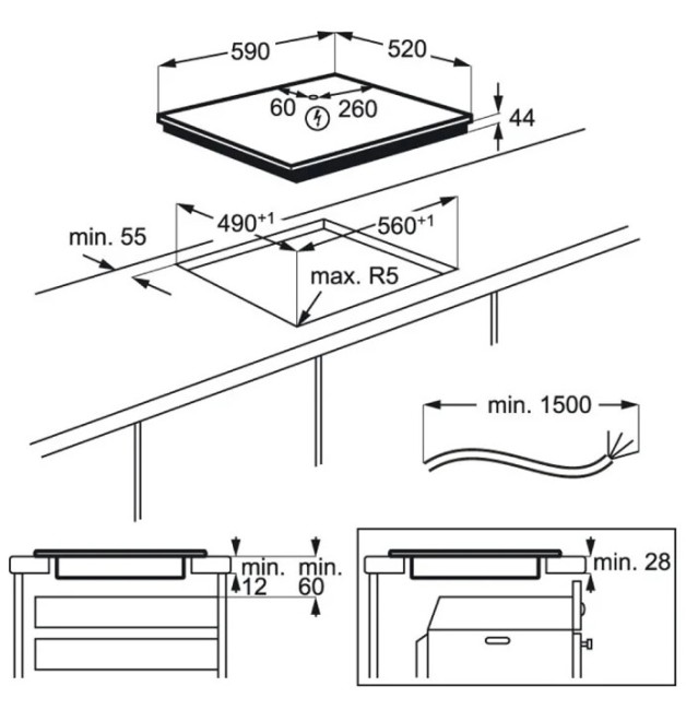 Встраиваемая индукционная варочная панель Electrolux LIT 60430 BW Встраиваемая индукционная варочная панель Electrolux LIT 60430 BW