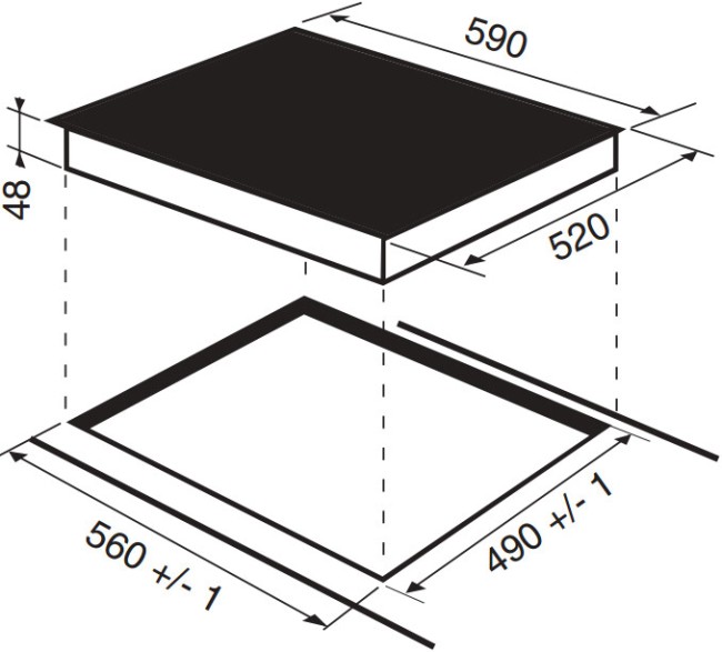 Встраиваемая индукционная варочная панель Hotpoint-Ariston KIO 642 DDZ