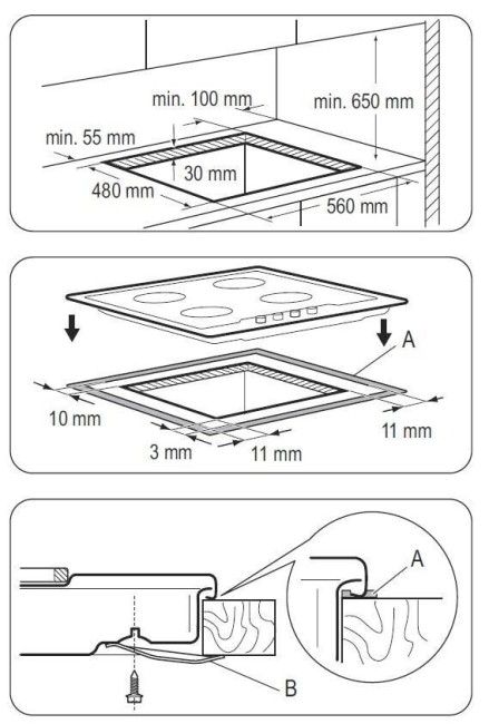Встраиваемая газовая варочная панель Zanussi ZGX 566424 B Встраиваемая газовая варочная панель Zanussi ZGX 566424 B