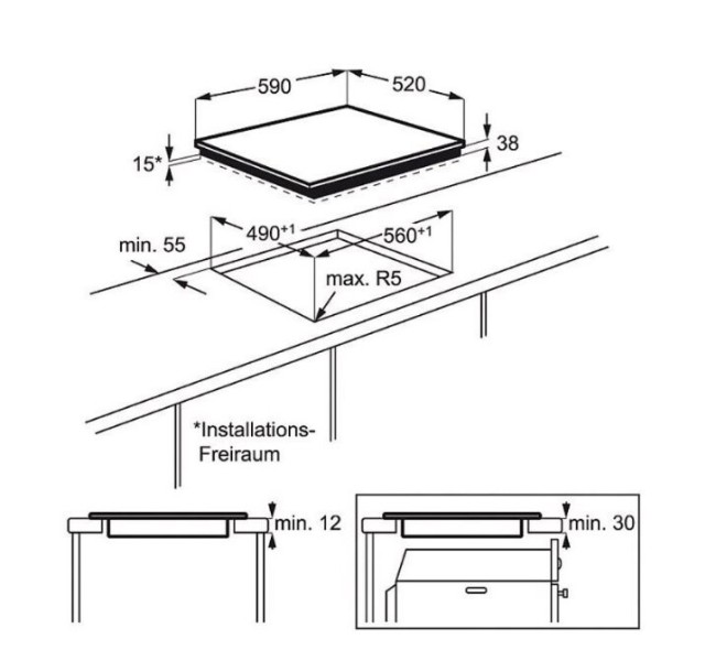 Встраиваемая электрическая варочная панель Electrolux EHF 96241 FK