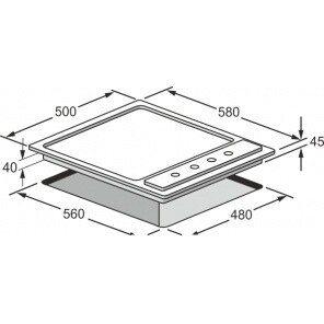 Встраиваемая газовая варочная панель Kaiser KG 6976 BawGBE Turbo Встраиваемая газовая варочная панель Kaiser KG 6976 BawGBE Turbo