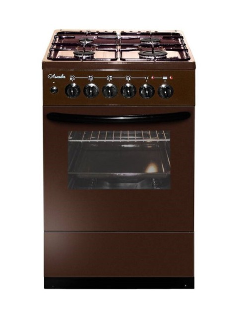 Комбинированная плита Лысьва ЭГ 404 М2С-2у коричневый без крышки