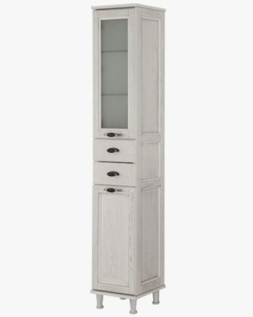 Пенал Aquanet Тесса ДЕКАПЕ 35 Жасмин/серебро (фасад стекло) (201808) Пенал Aquanet Тесса ДЕКАПЕ 35 Жасмин/серебро (фасад стекло) (201808)