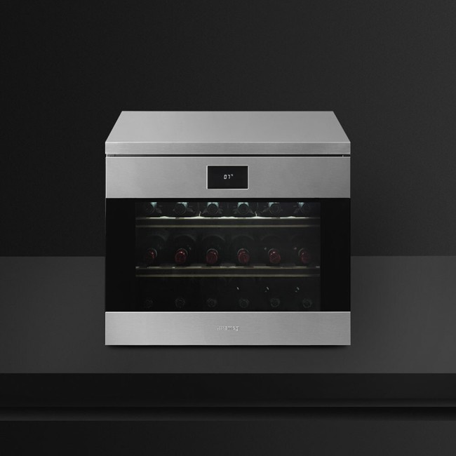Встраиваемый винный шкаф Smeg CVF318XS