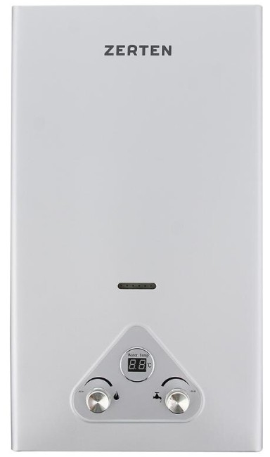 Газовый проточный водонагреватель Zerten S-24 стальной Газовый проточный водонагреватель Zerten S-24 стальной