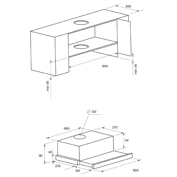 Встраиваемая вытяжка Kuppersberg Slimlux II 90 Bronze Встраиваемая вытяжка Kuppersberg Slimlux II 90 Bronze
