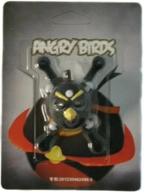 Фонарь декоративный Trolo Angry Birds черный