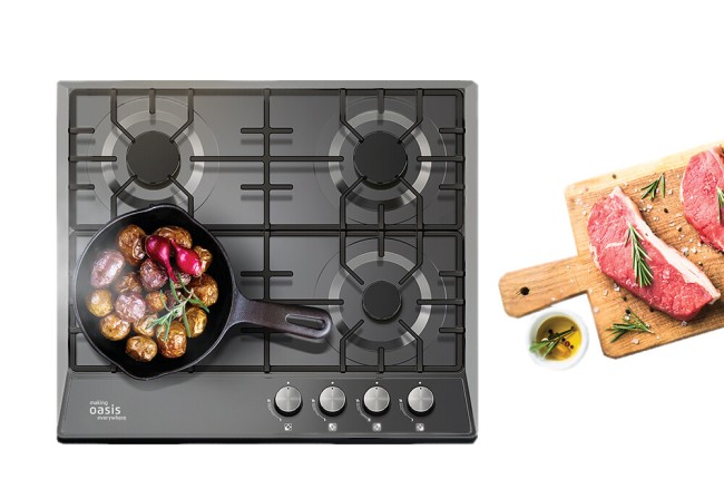 Встраиваемая газовая варочная панель Oasis P-MNR (B)