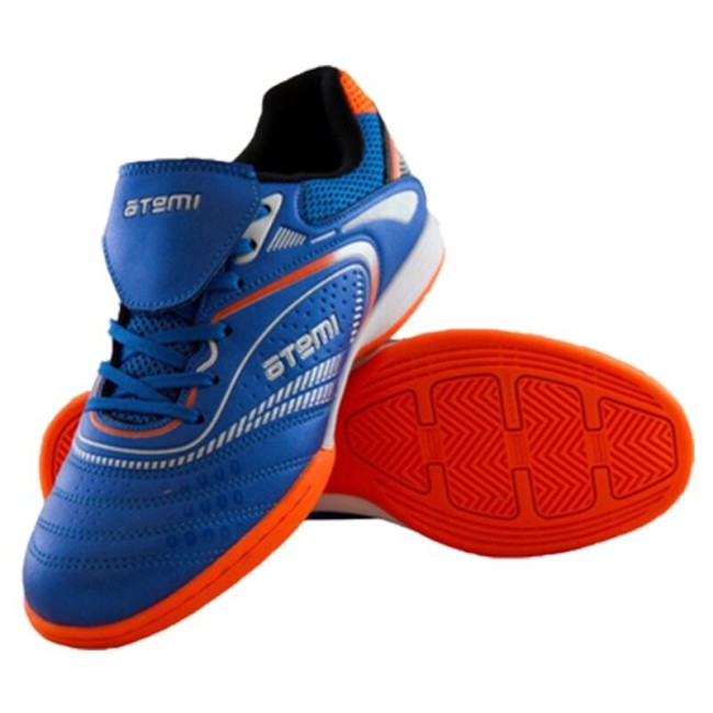 Бутсы футбольные Atemi SD300 INDOOR 38 голубой/оранжевый