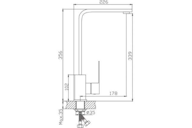 Смеситель для кухни Haiba HB70807 Смеситель для кухни Haiba HB70807
