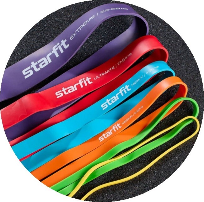 Эспандер ленточный Starfit ES-803 23-68 кг фиолетовый Эспандер ленточный Starfit ES-803 23-68 кг фиолетовый