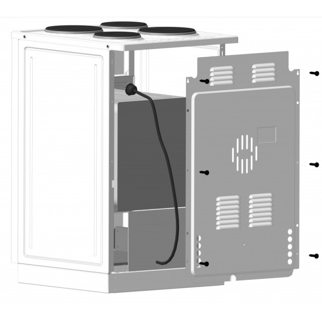Газовая плита Лысьва ГП 40р0 МС-2у белый без крышки