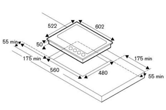 Встраиваемая газовая варочная панель La Germania P6801D9X Встраиваемая газовая варочная панель La Germania P6801D9X