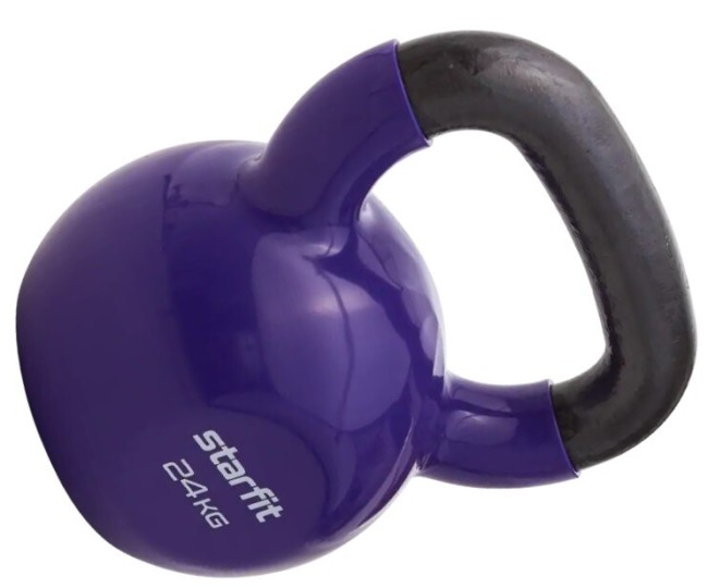 Гиря виниловая Starfit DB-401 24 кг фиолетовый Гиря виниловая Starfit DB-401 24 кг фиолетовый