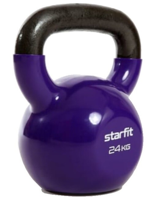 Гиря виниловая Starfit DB-401 24 кг фиолетовый Гиря виниловая Starfit DB-401 24 кг фиолетовый