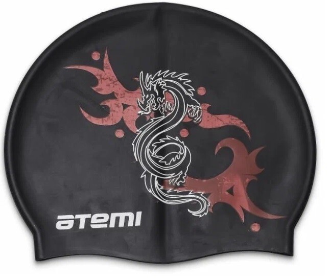 Шапочка для плавания Atemi PSC405 силикон, дракон