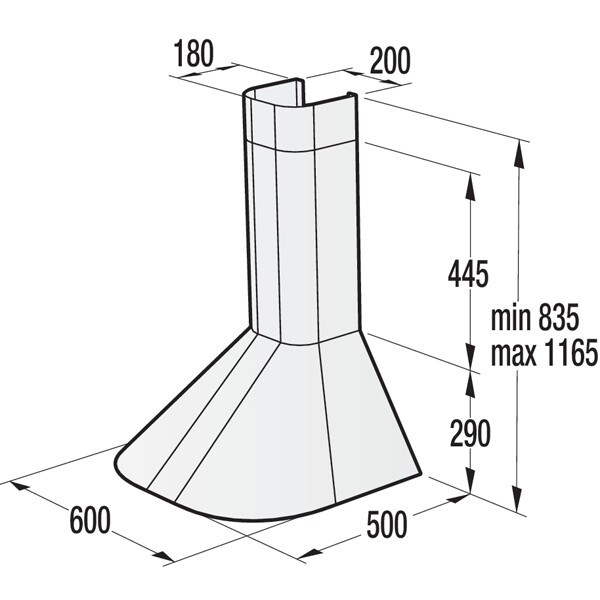 Каминная вытяжка Gorenje WHCR 623 E15 X
