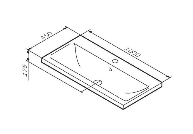 Раковина мебельная AM.PM X-Joy M85AWCC1002WG