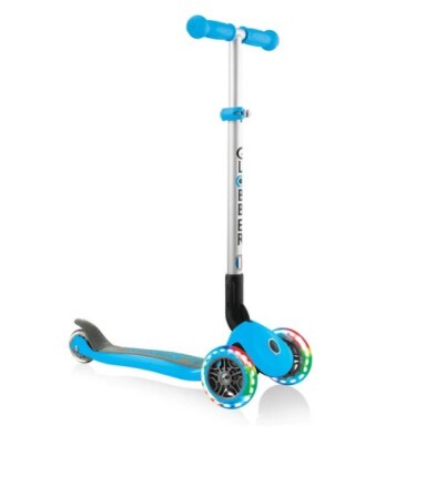 Самокат Globber PRIMO FOLDABLE LIGHTS голубой Самокат Globber PRIMO FOLDABLE LIGHTS голубой